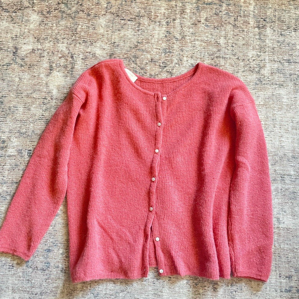 Sezane gaspard cardigan Pink Button-Up Sweater